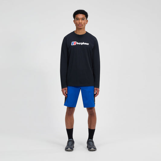 Men's Big Logo Long Sleeve Tee - Black