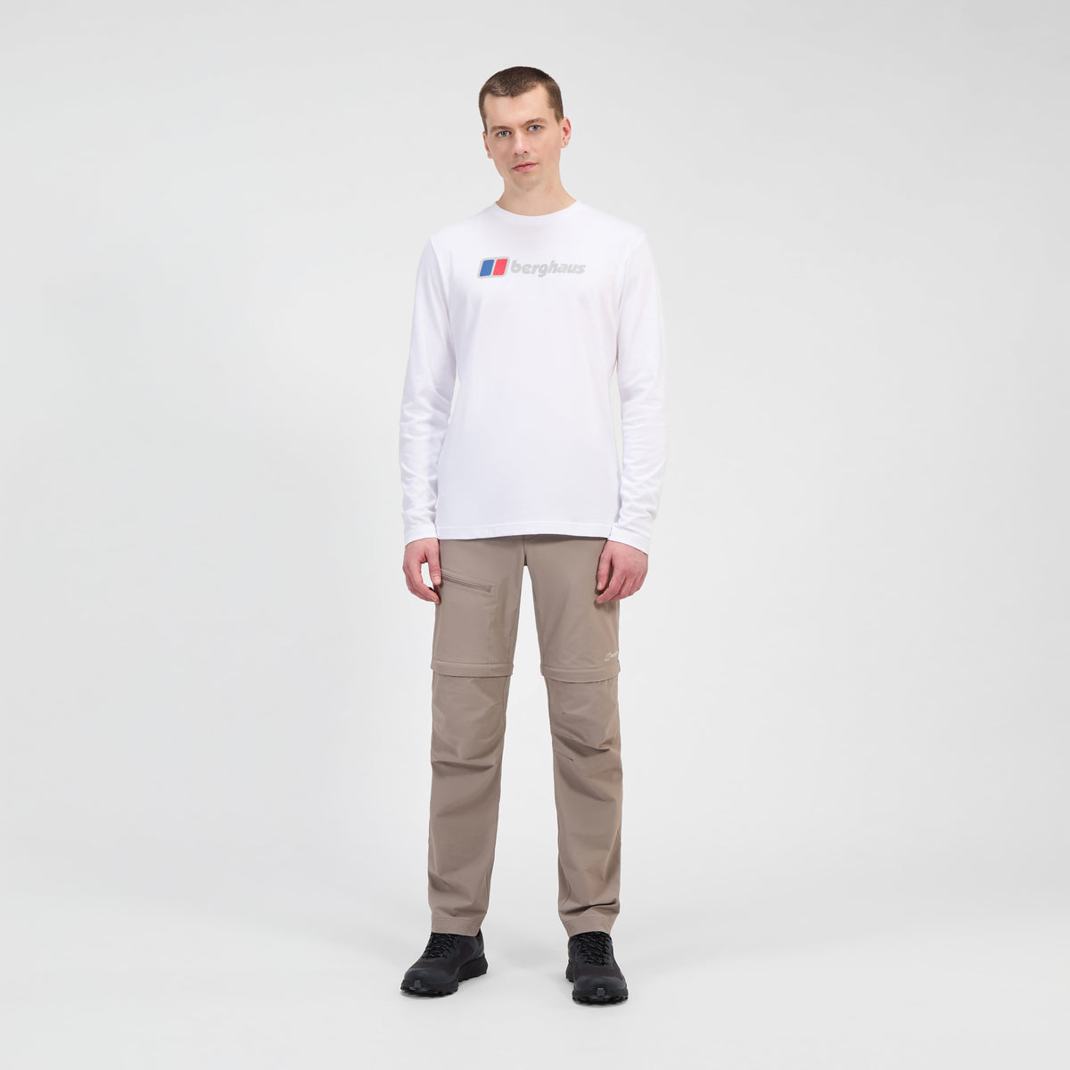 Men's Big Logo Long Sleeve Tee - White