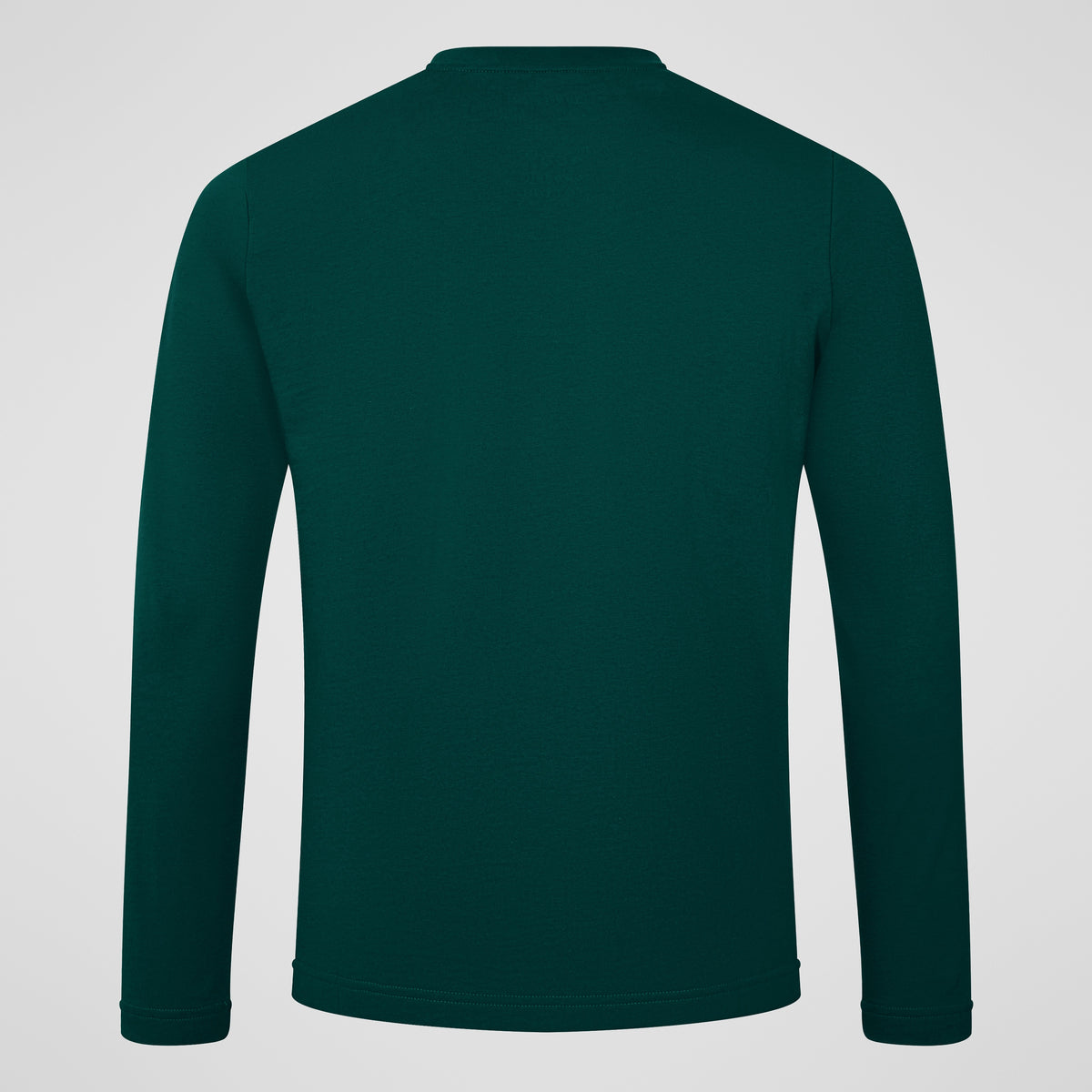 Herren Langarmshirt mit großem Logo - Grün