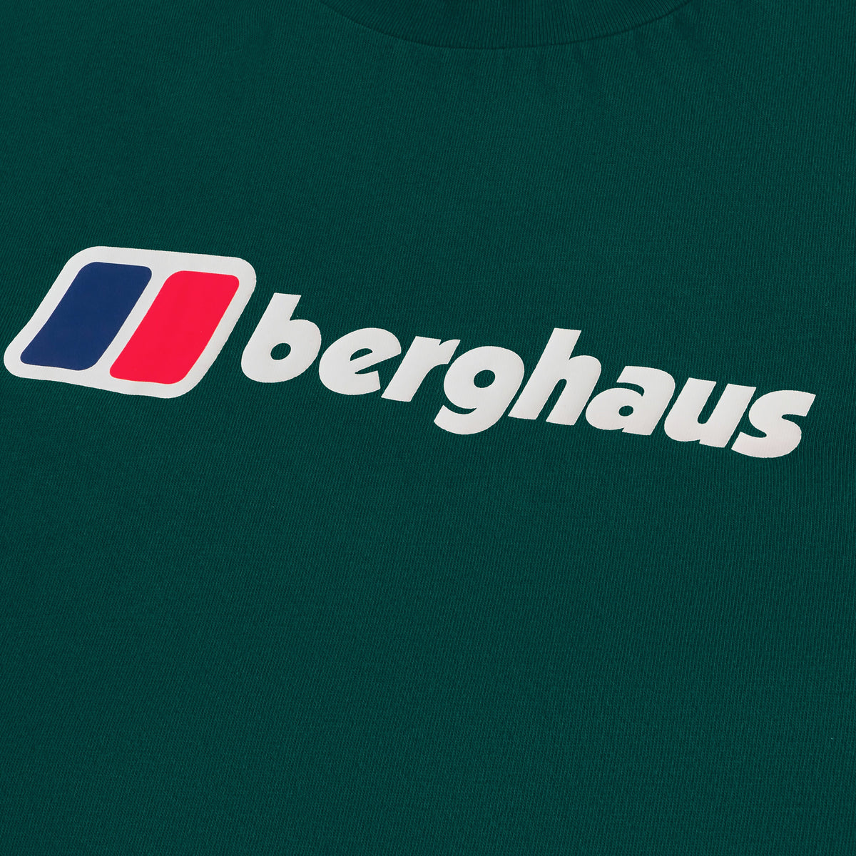 Herren Langarmshirt mit großem Logo - Grün