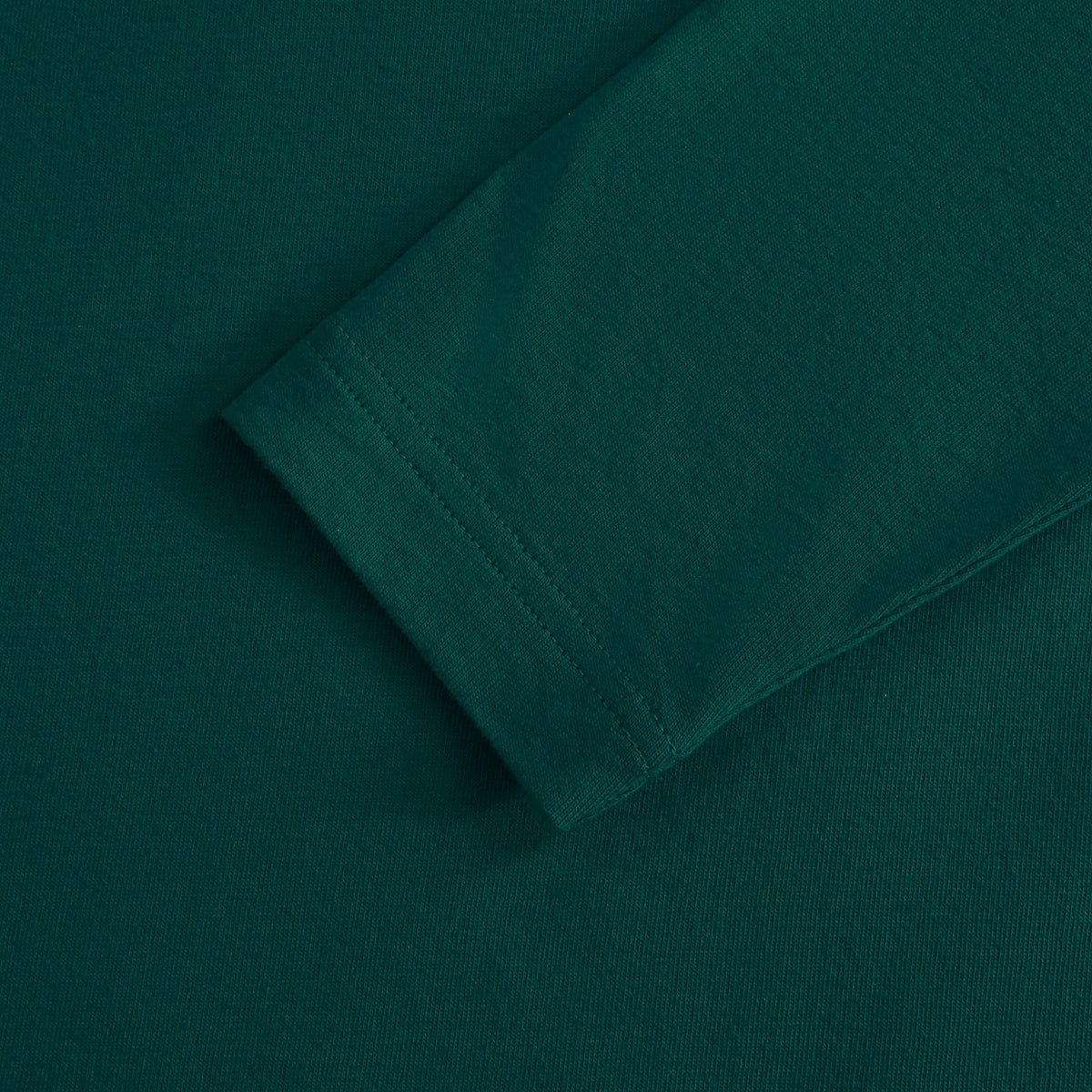 Herren Langarmshirt mit großem Logo - Grün