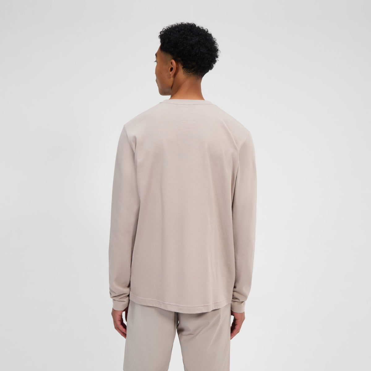 Men's Big Logo Long Sleeve Tee - Grey