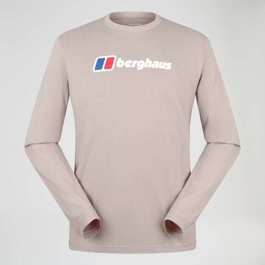 Men's Big Logo Long Sleeve Tee - Grey