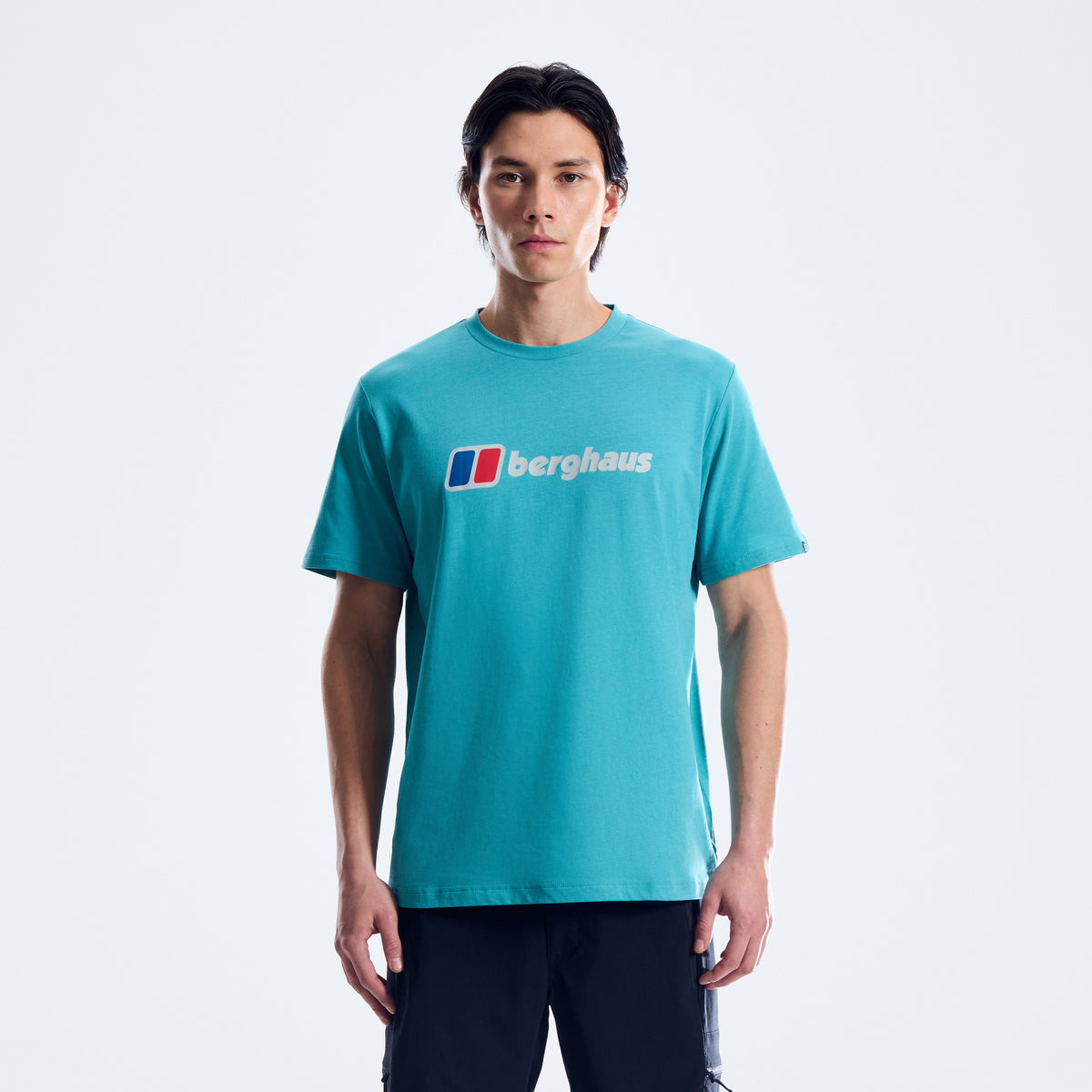 Herren-T-Shirt mit XL-Logo - Blau