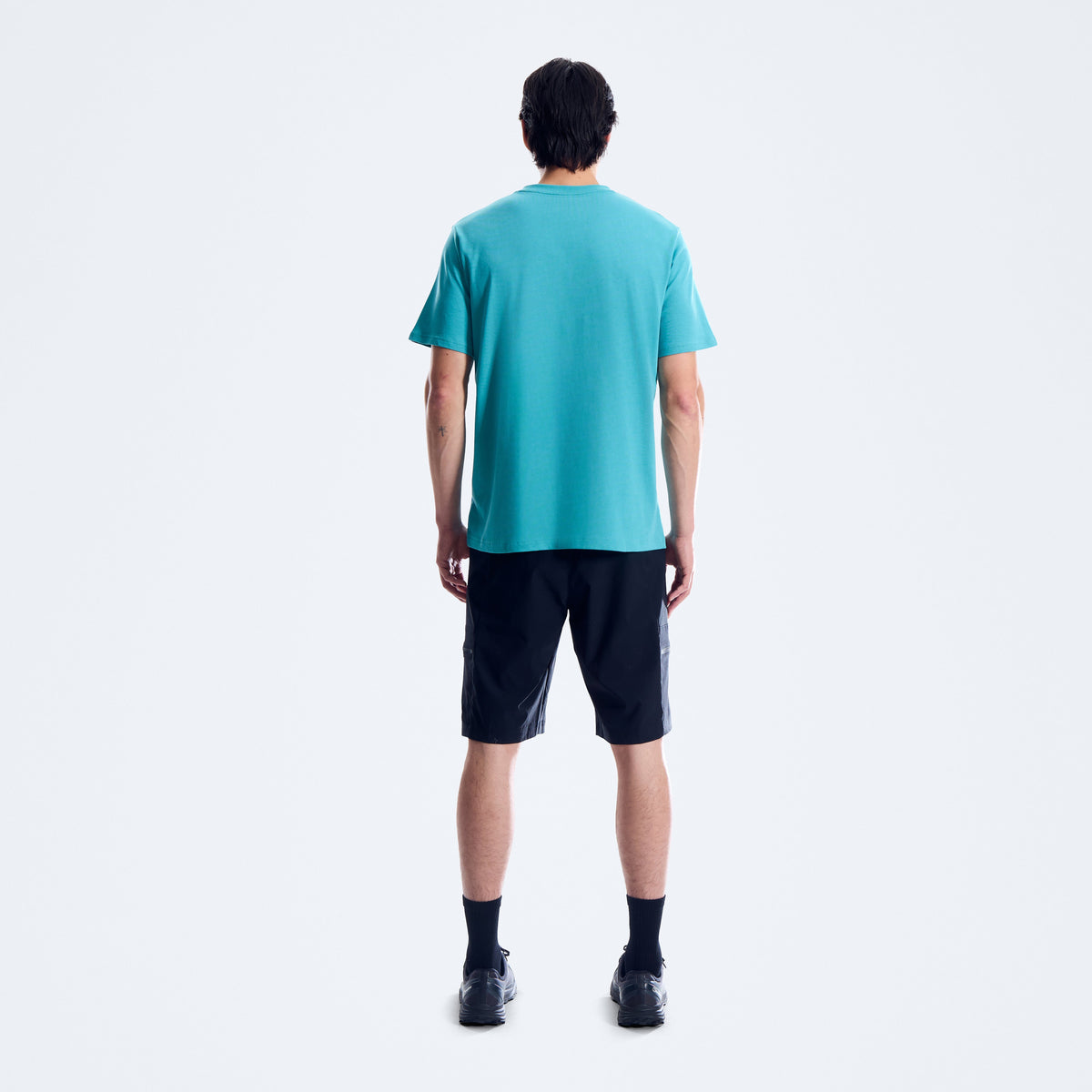 Herren-T-Shirt mit XL-Logo - Blau