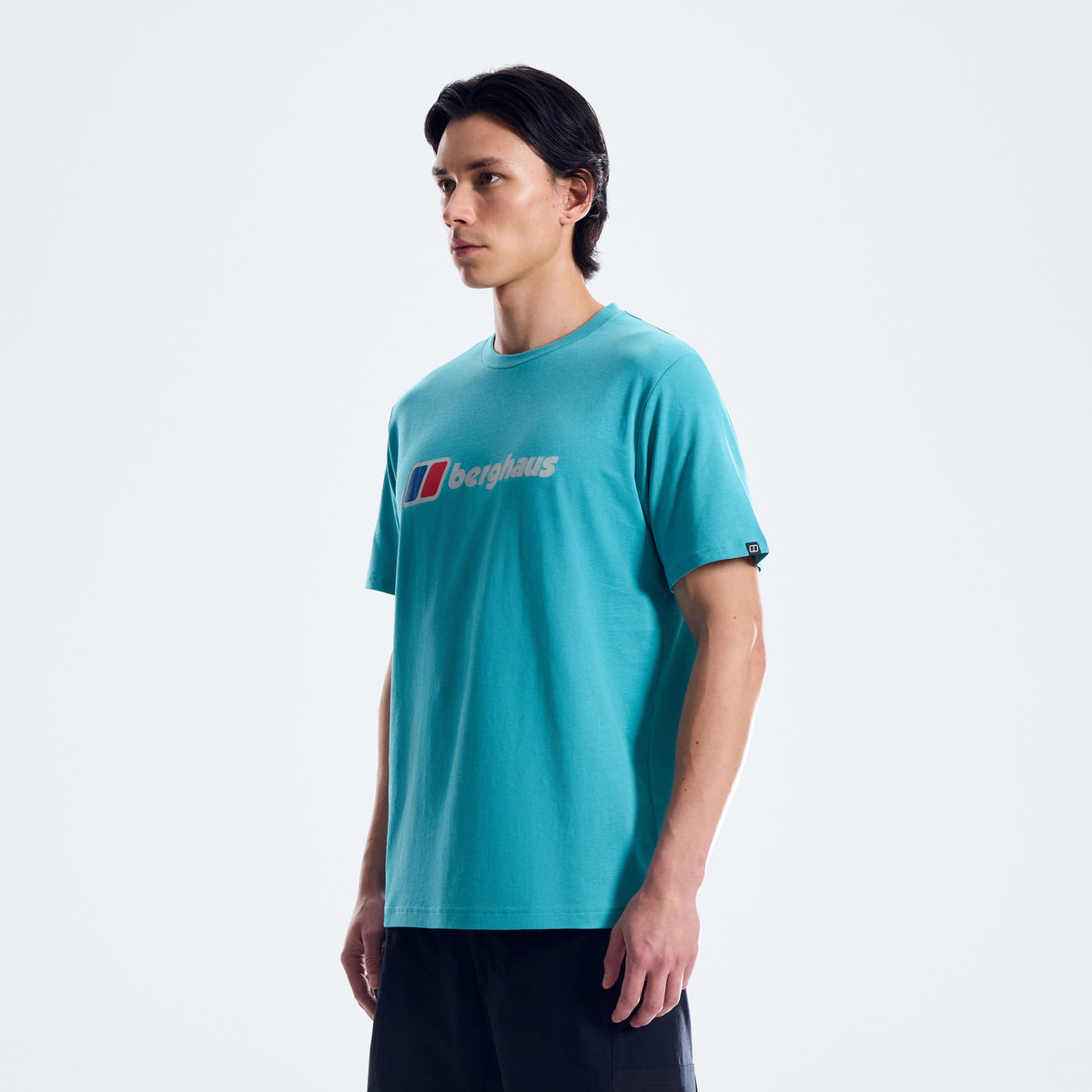 Herren-T-Shirt mit XL-Logo - Blau