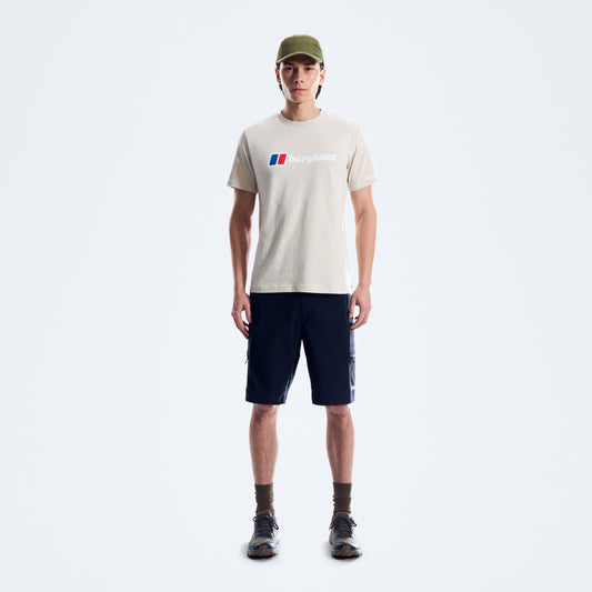 Herren-T-Shirt mit XL-Logo - Grau