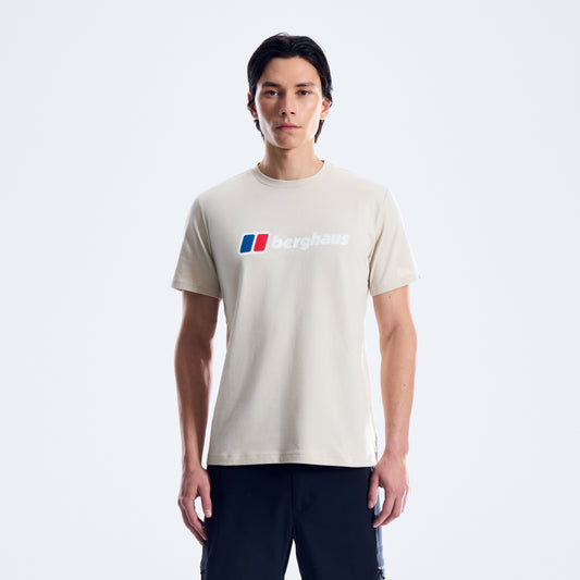 Herren-T-Shirt mit XL-Logo - Grau