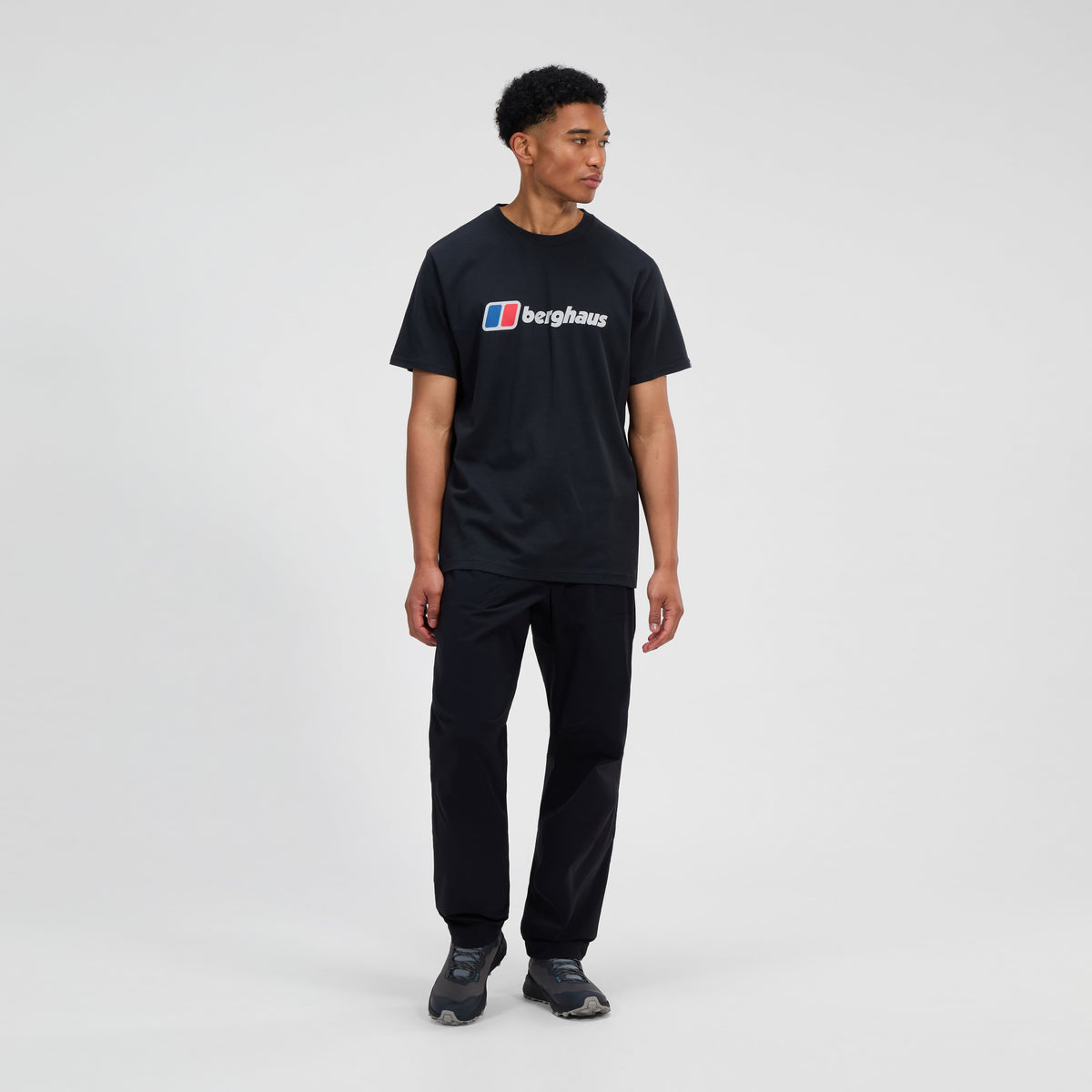 Herren-T-Shirt mit XL-Logo - Schwarz