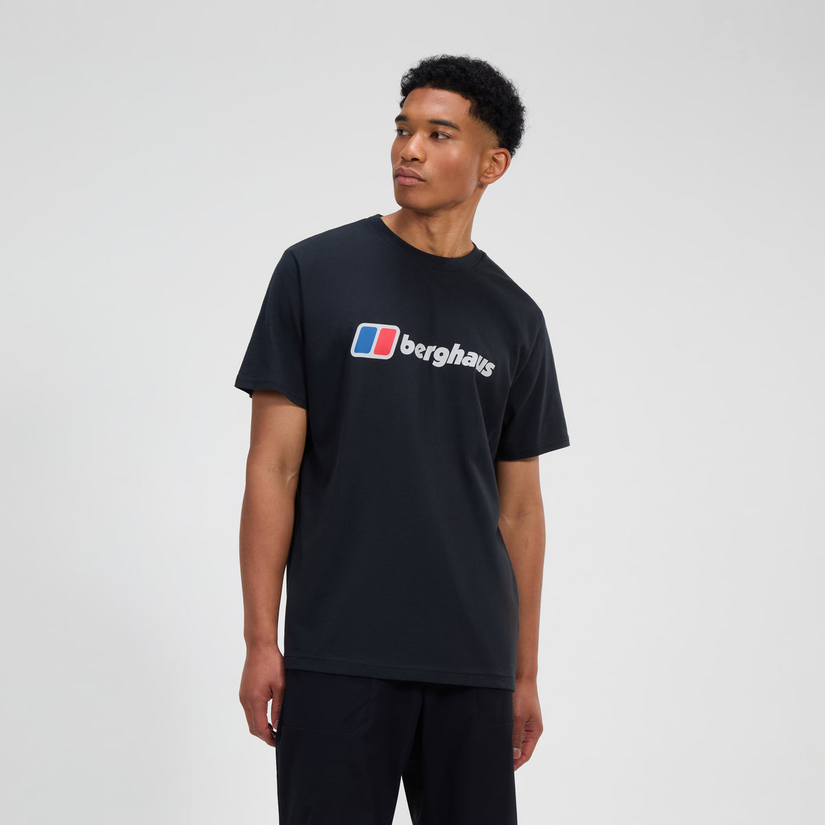 Herren-T-Shirt mit XL-Logo - Schwarz