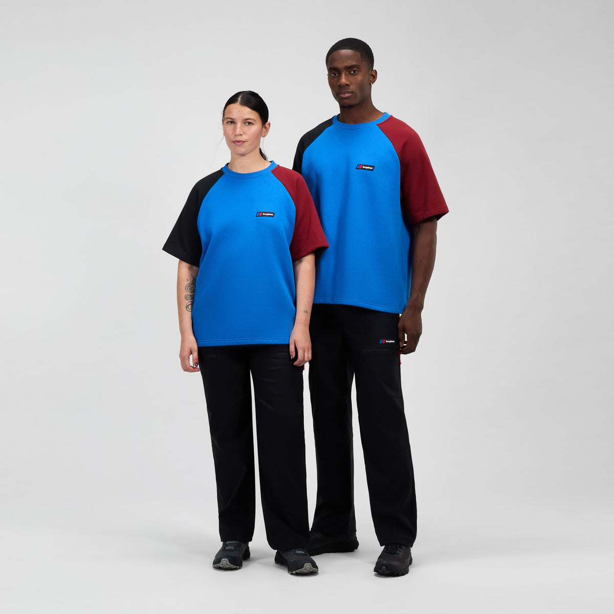 Unisex Storm 25 Kurzarm-T-Shirt - Blau/Rot