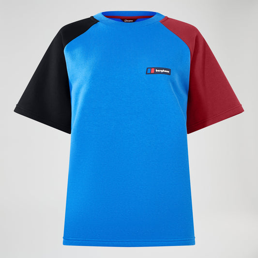 Unisex Storm 25 Kurzarm-T-Shirt - Blau/Rot