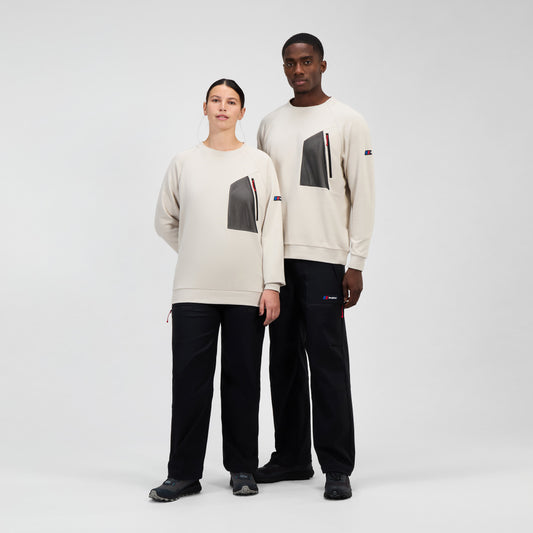 Unisex Storm 25 Crew-Sweater – Grau