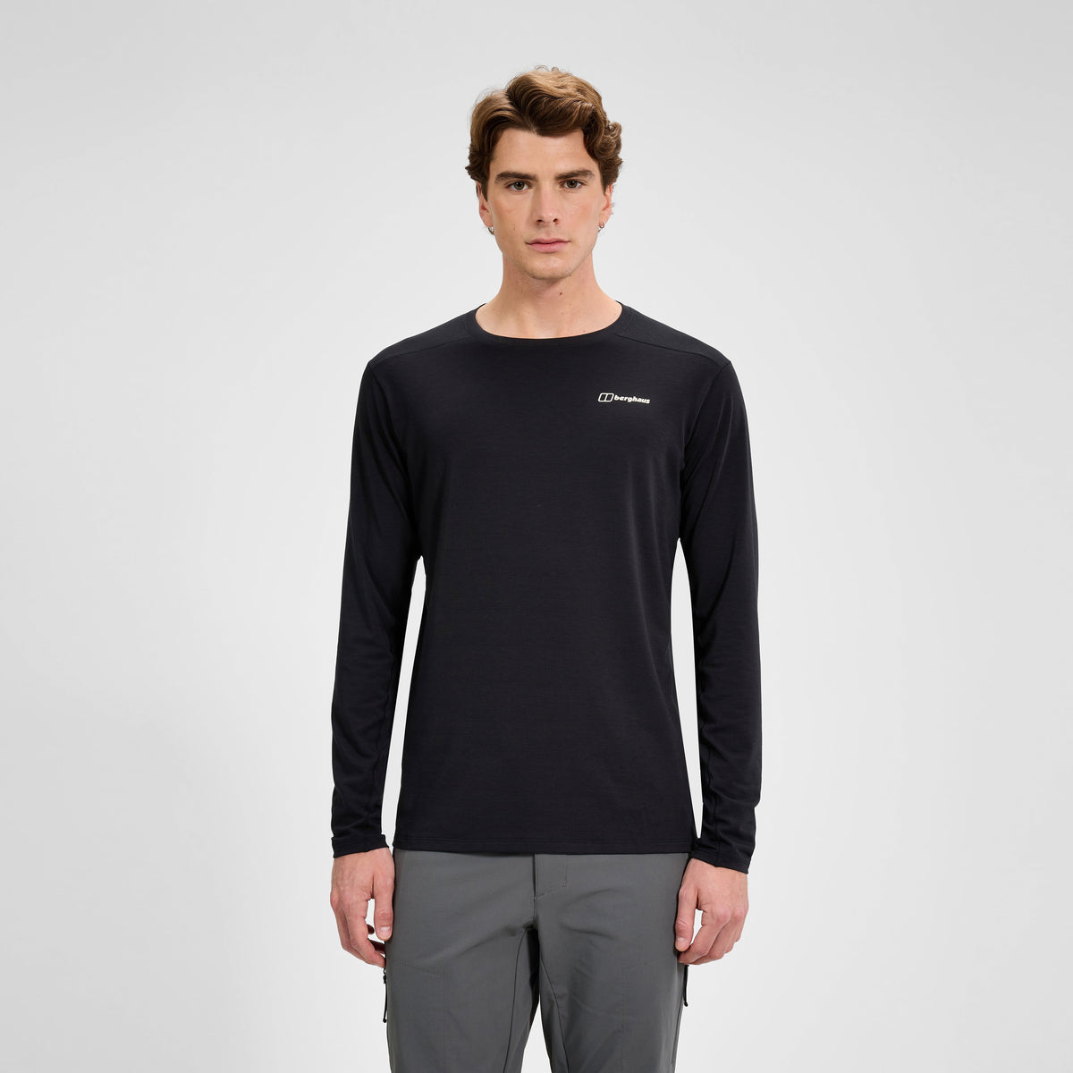 Men's Delta Long Sleeve Tech Tee - Black