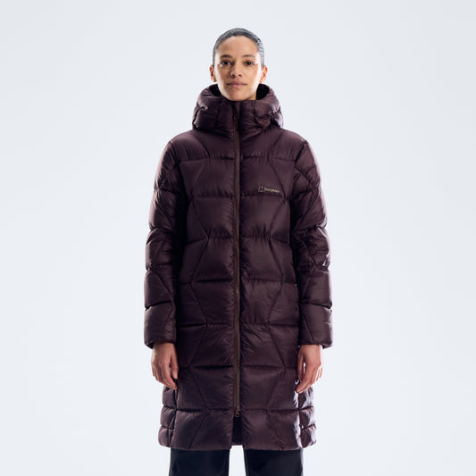 Damen Explorer langer Daunenmantel - Chakra