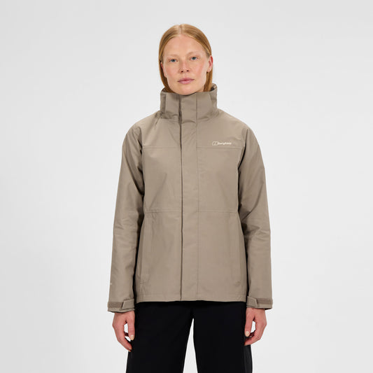 Wasserdichte Damen-Wanderjacke Hillwalker 2.0 InterActive Gore-Tex - Natur