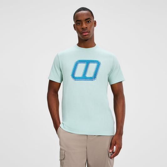 Herren-T-Shirt „Glitched Blocks“ – Grün
