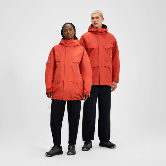 Unisex-Vulkanismus-Parka – Orange