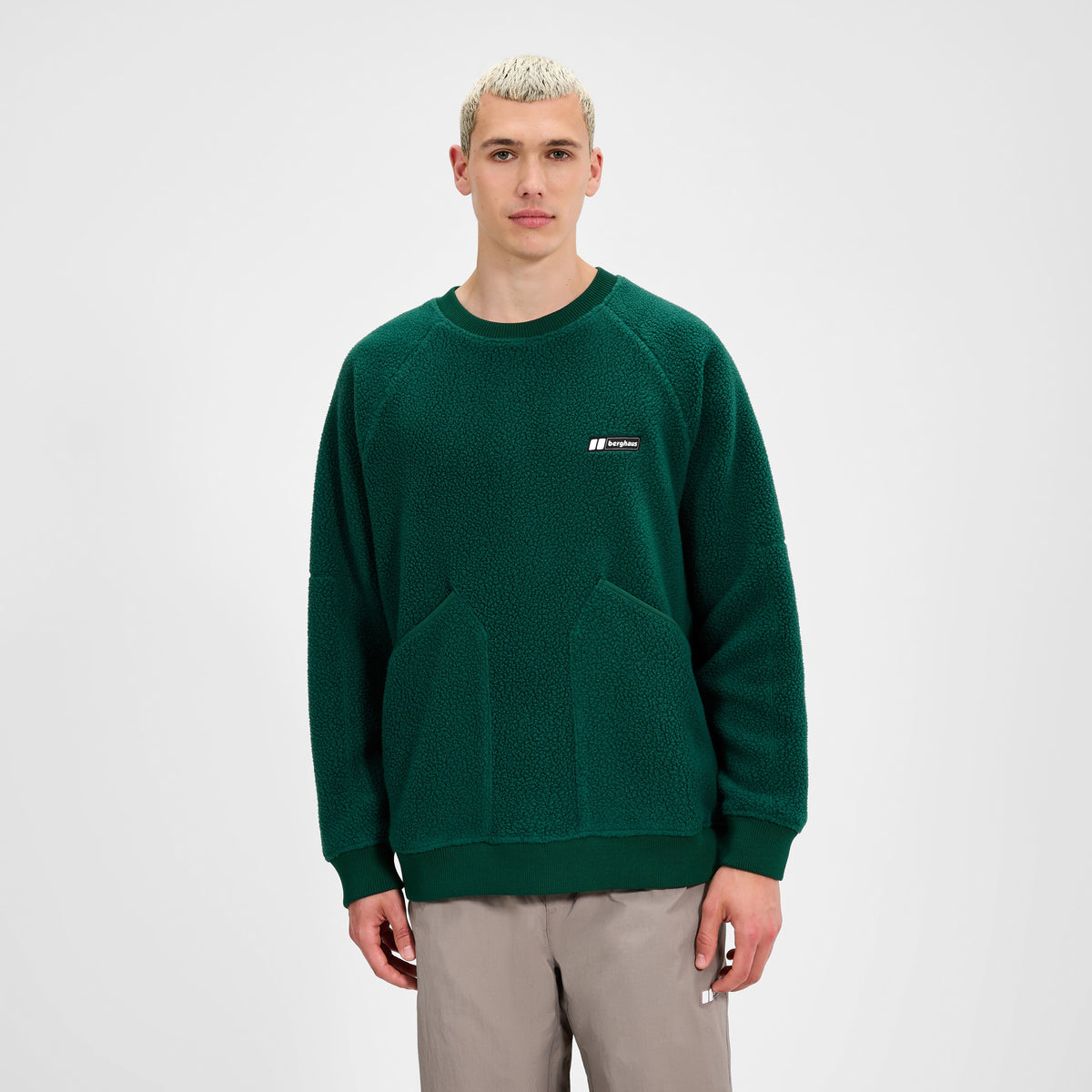Unisex-Pullover Volcanism – Grün