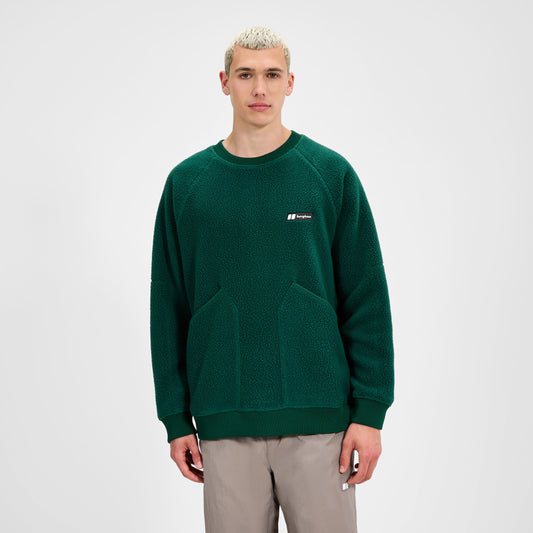 Unisex-Pullover Volcanism – Grün