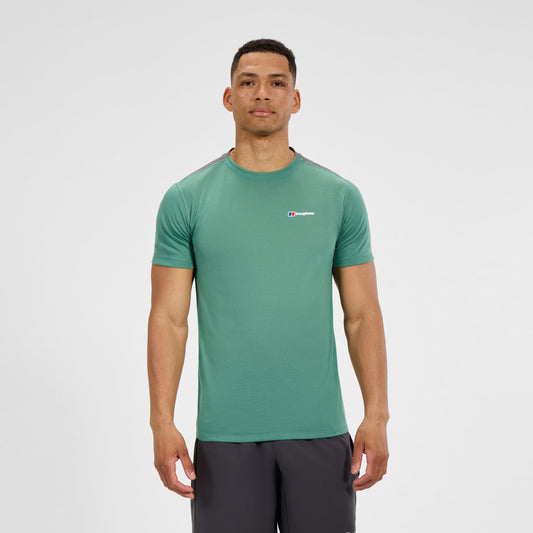 Herren Terrain Trek Tech Funktionsshirt - Grün/Grau