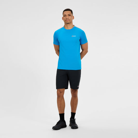 Herren Terrain Trek Funktionsshirt - Blau/Grau
