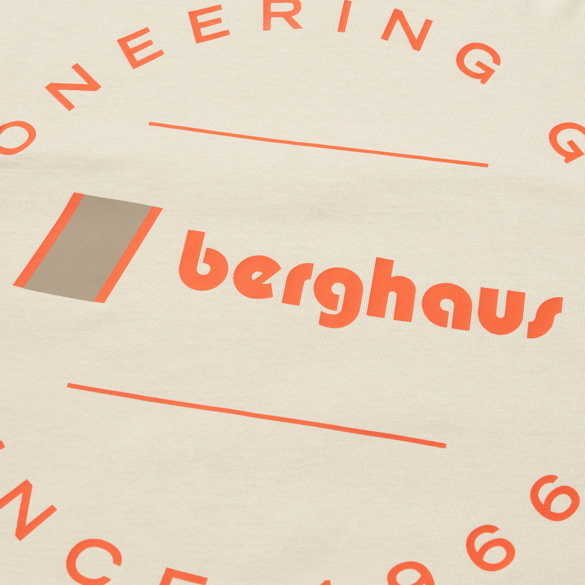 Unisex Pioneer Circular Logo Tee - Stone