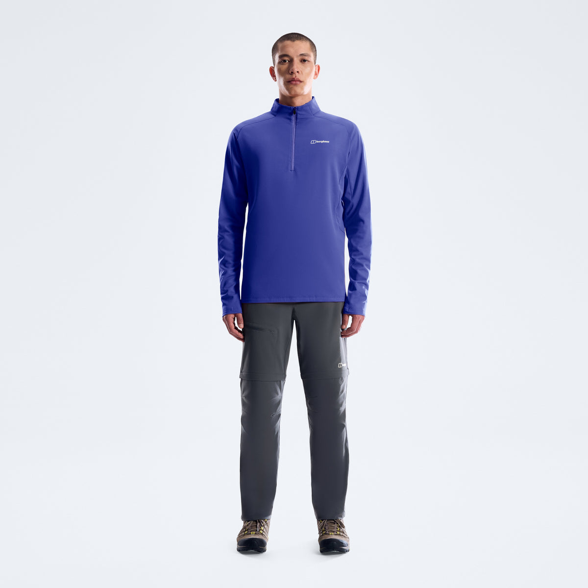 Men's Theralite Half Zip Tech Tee - Blue