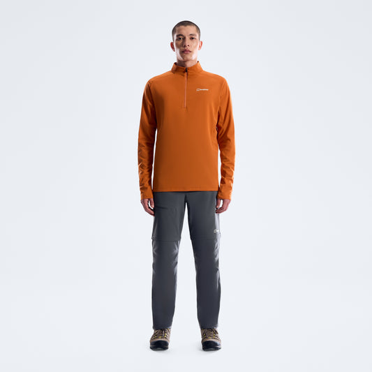 Herren Theralite Half Zip Tech-Shirt - Blazing Fire