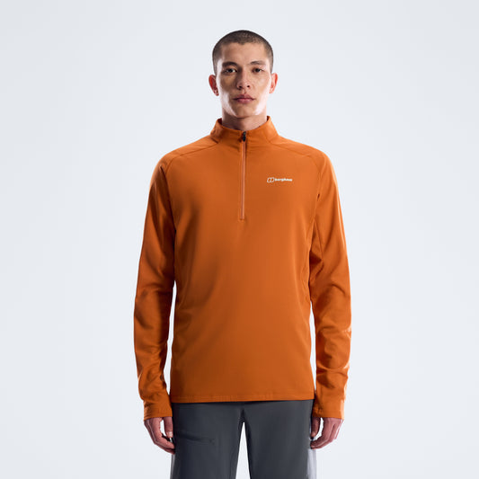 Herren Theralite Half Zip Tech-Shirt - Blazing Fire