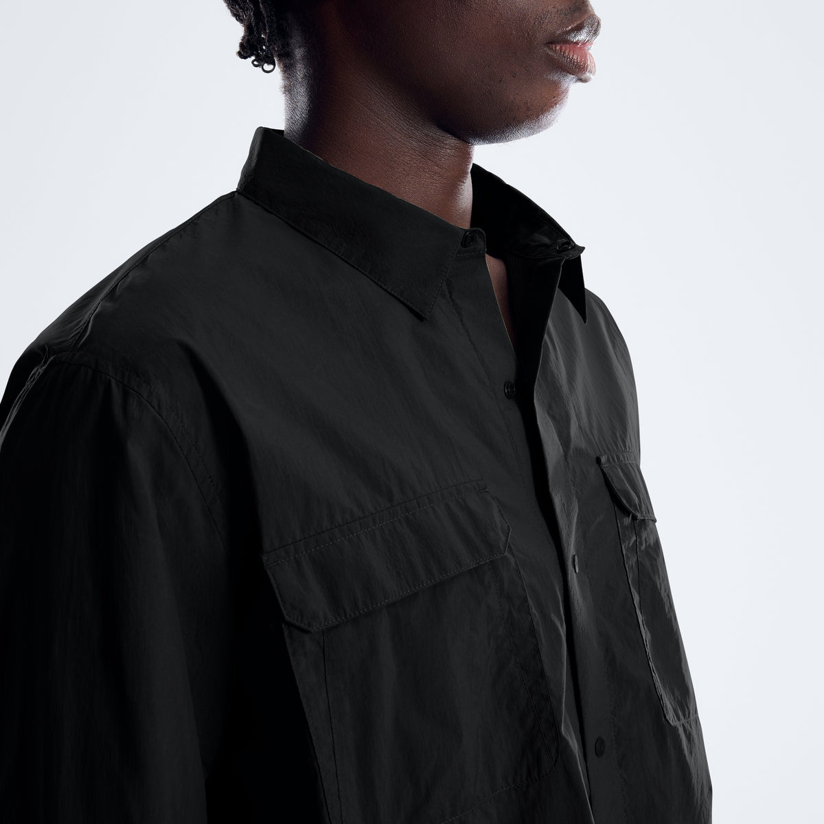 Herren-Hemd Ashbrooke mit Futter – Archive Black