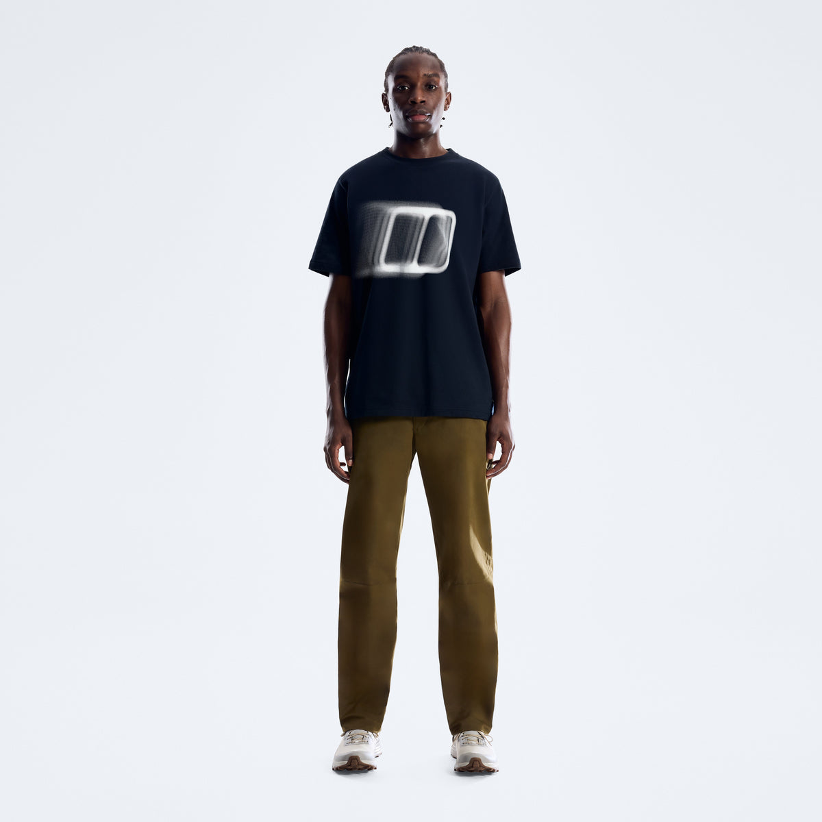 Herren Blockmorph Essential T-Shirt - Tiefschwarz