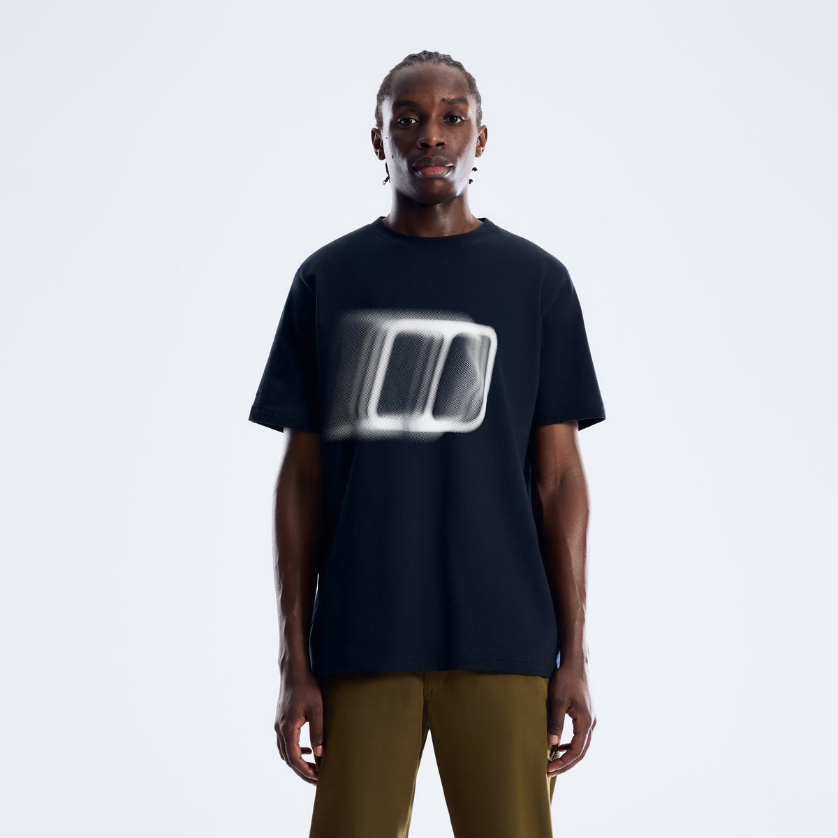 Herren Blockmorph Essential T-Shirt - Tiefschwarz