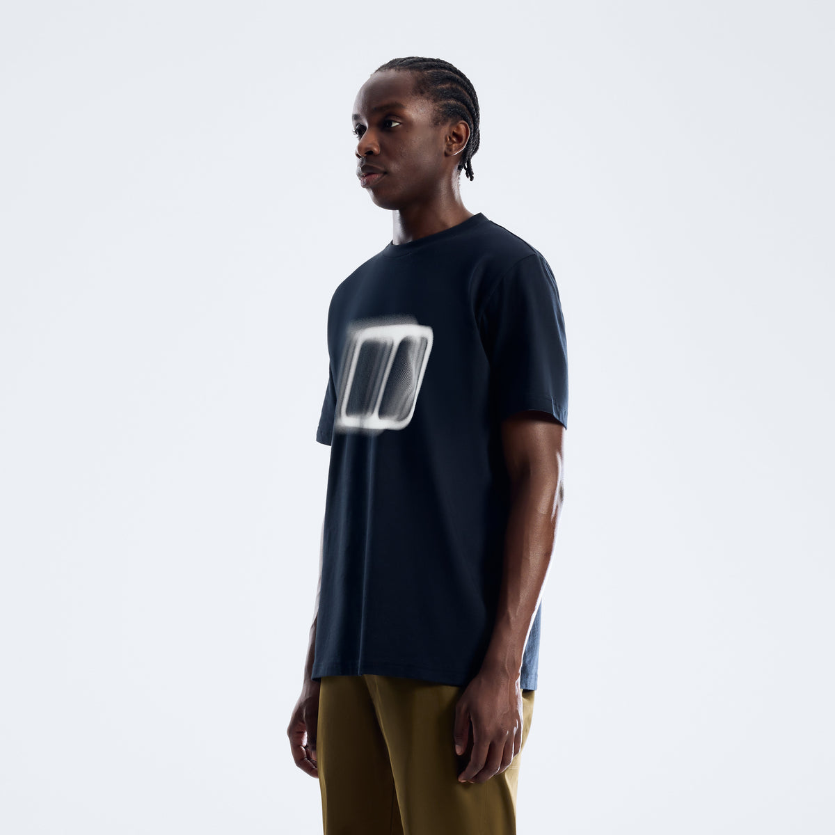 Herren Blockmorph Essential T-Shirt - Tiefschwarz