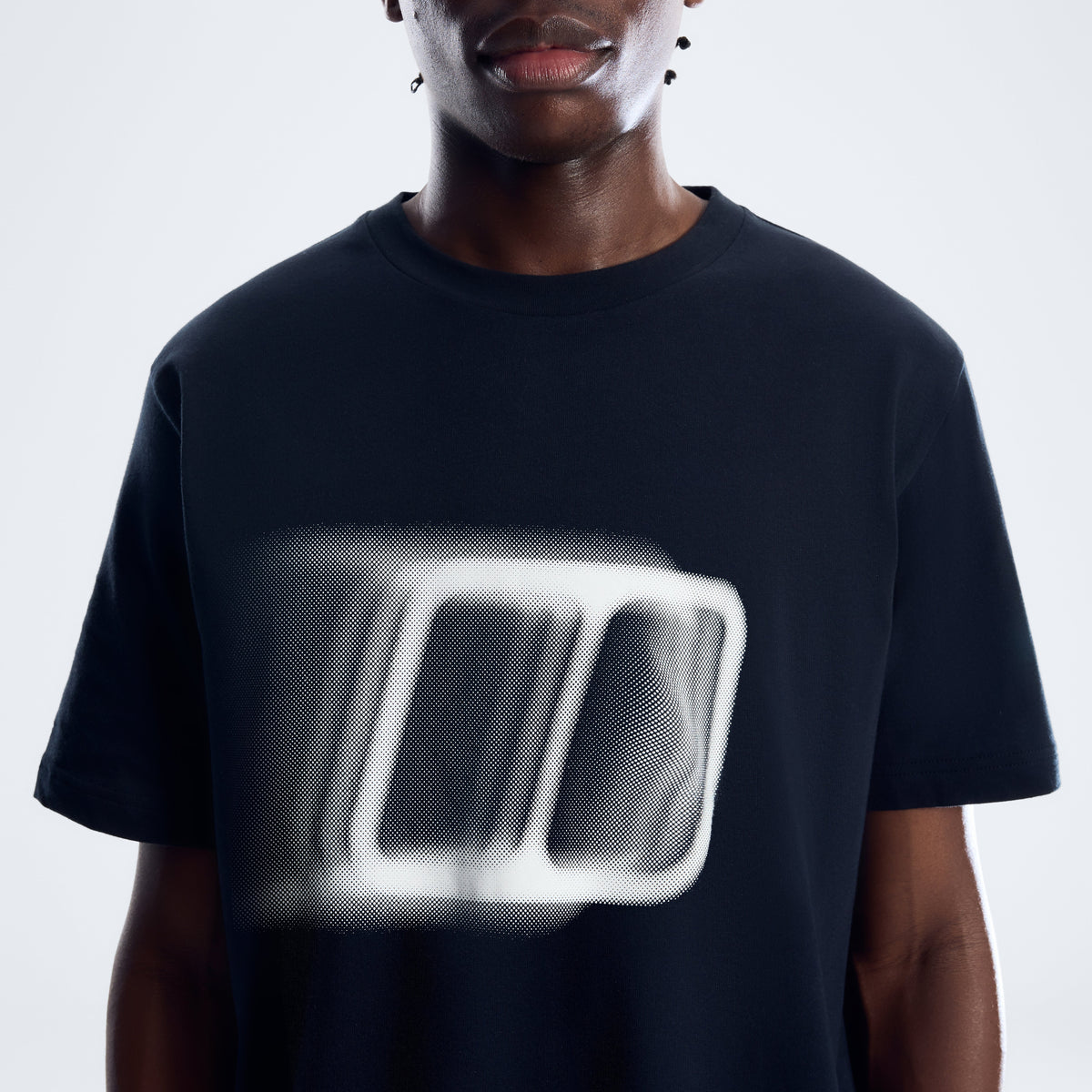 Herren Blockmorph Essential T-Shirt - Tiefschwarz