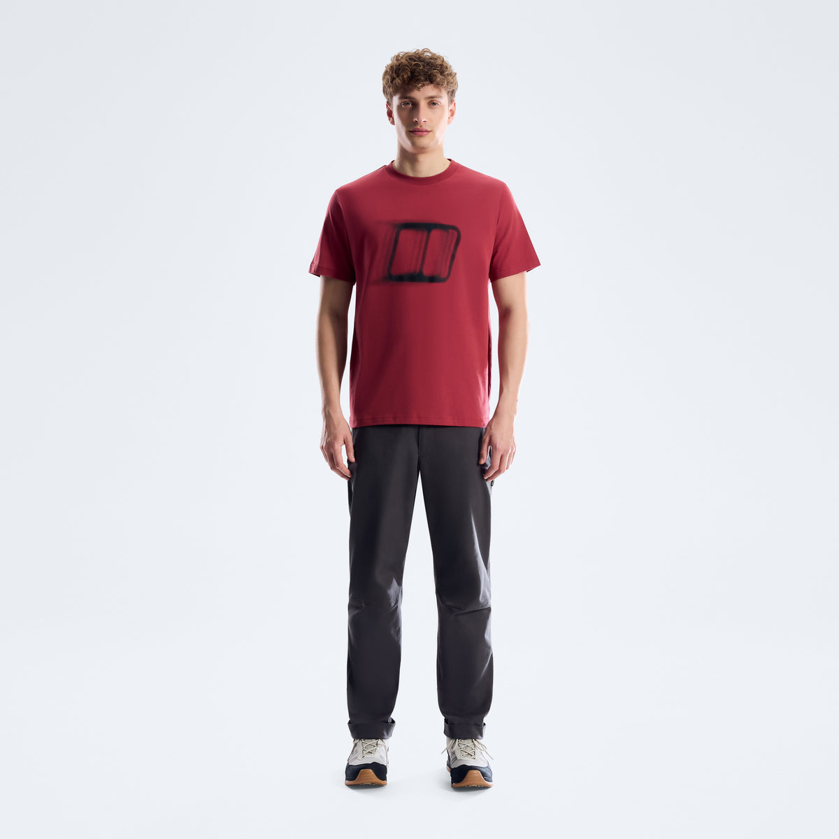 Herren Blockmorph Essential T-Shirt - Red Fury
