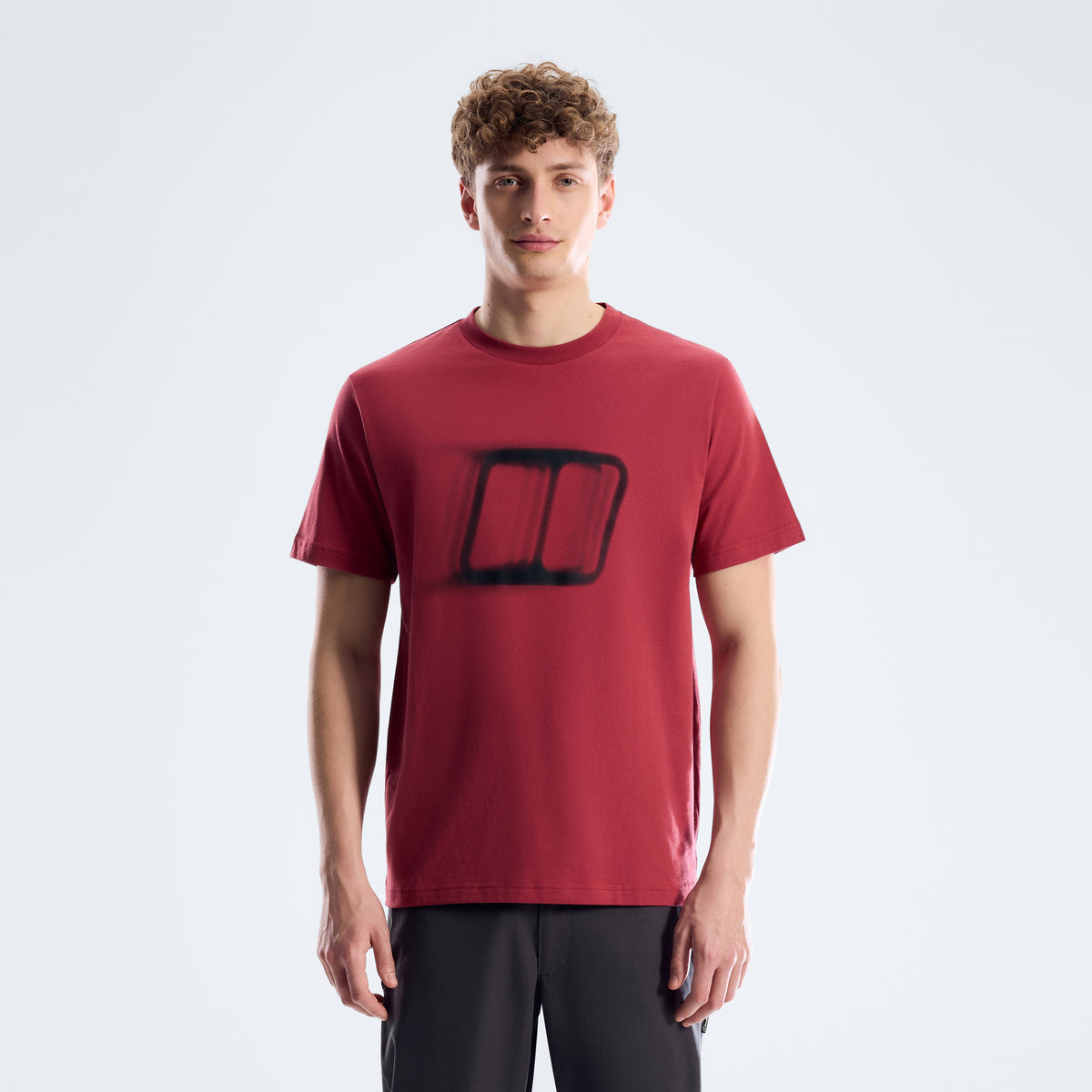 Herren Blockmorph Essential T-Shirt - Red Fury