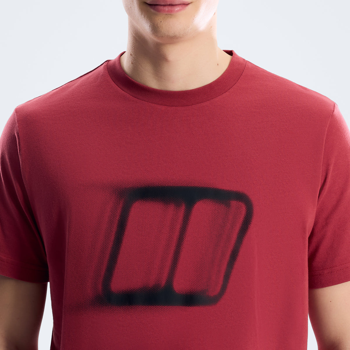 Herren Blockmorph Essential T-Shirt - Red Fury