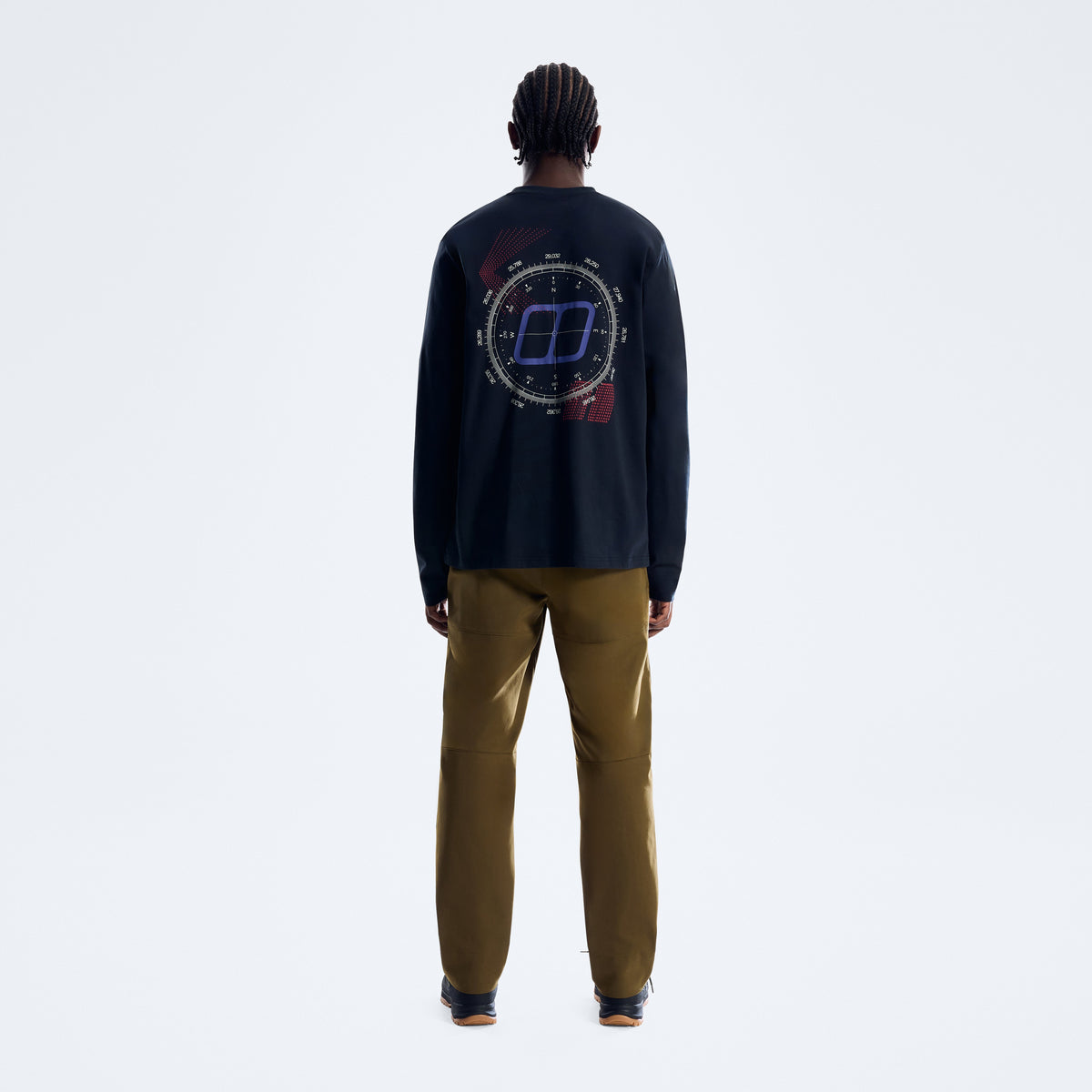 Men's Compass Essential Tee - Jet Black