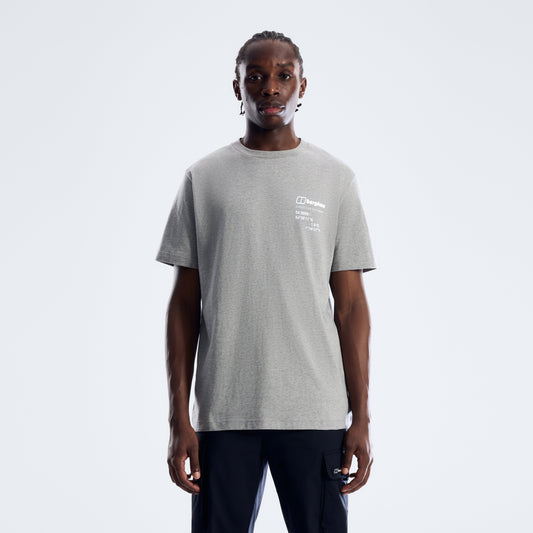 Herren Mount 10 Essential T-Shirt - Grau Meliert