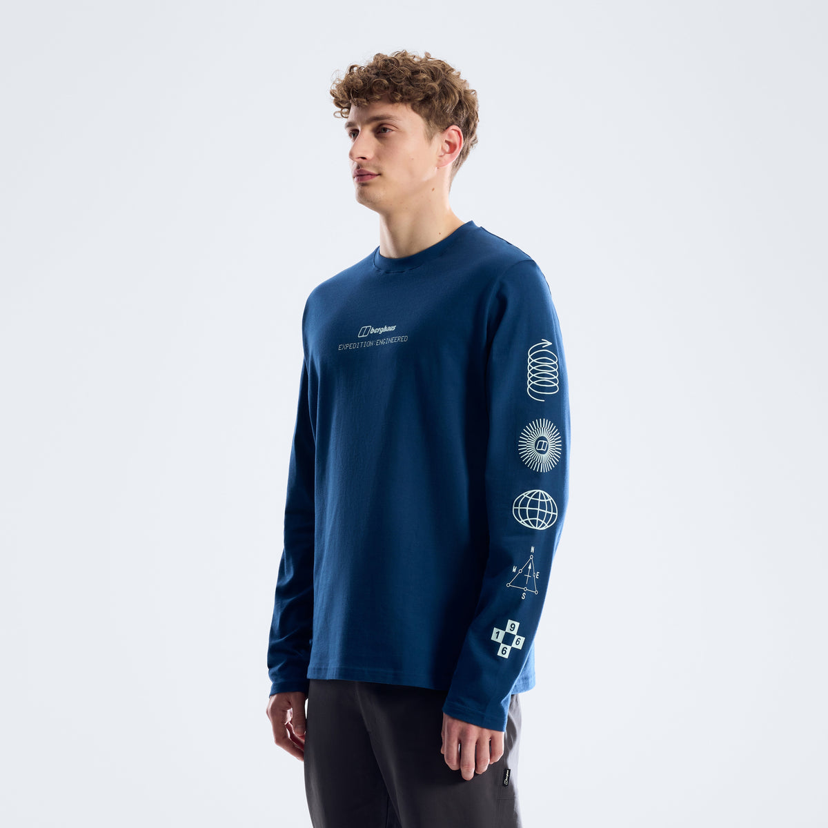 Herren Exped Essential Langarm-T-Shirt - Hale Navy