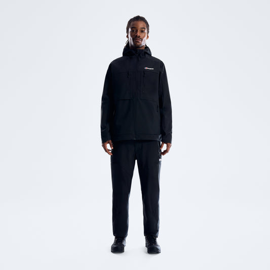 Herren-Vantashell-Jacke – Tiefschwarz