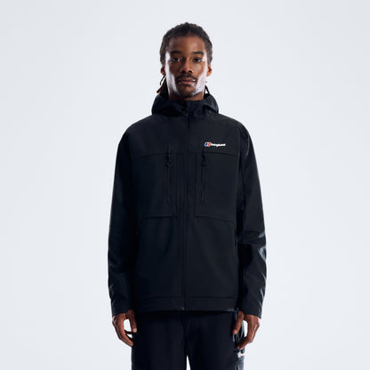 Herren-Vantashell-Jacke – Tiefschwarz