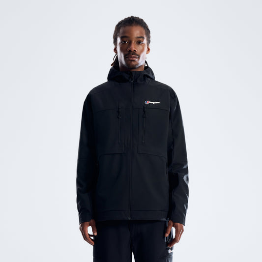 Herren-Vantashell-Jacke – Tiefschwarz