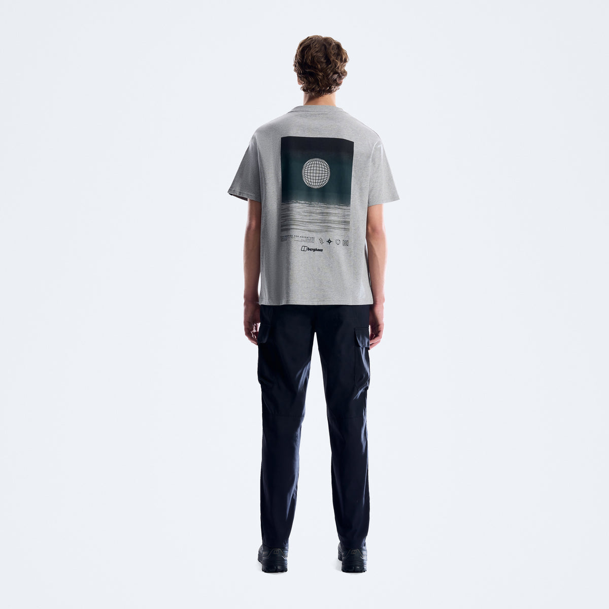 Herren-T-Shirt Solar Sphere – Hellgrau
