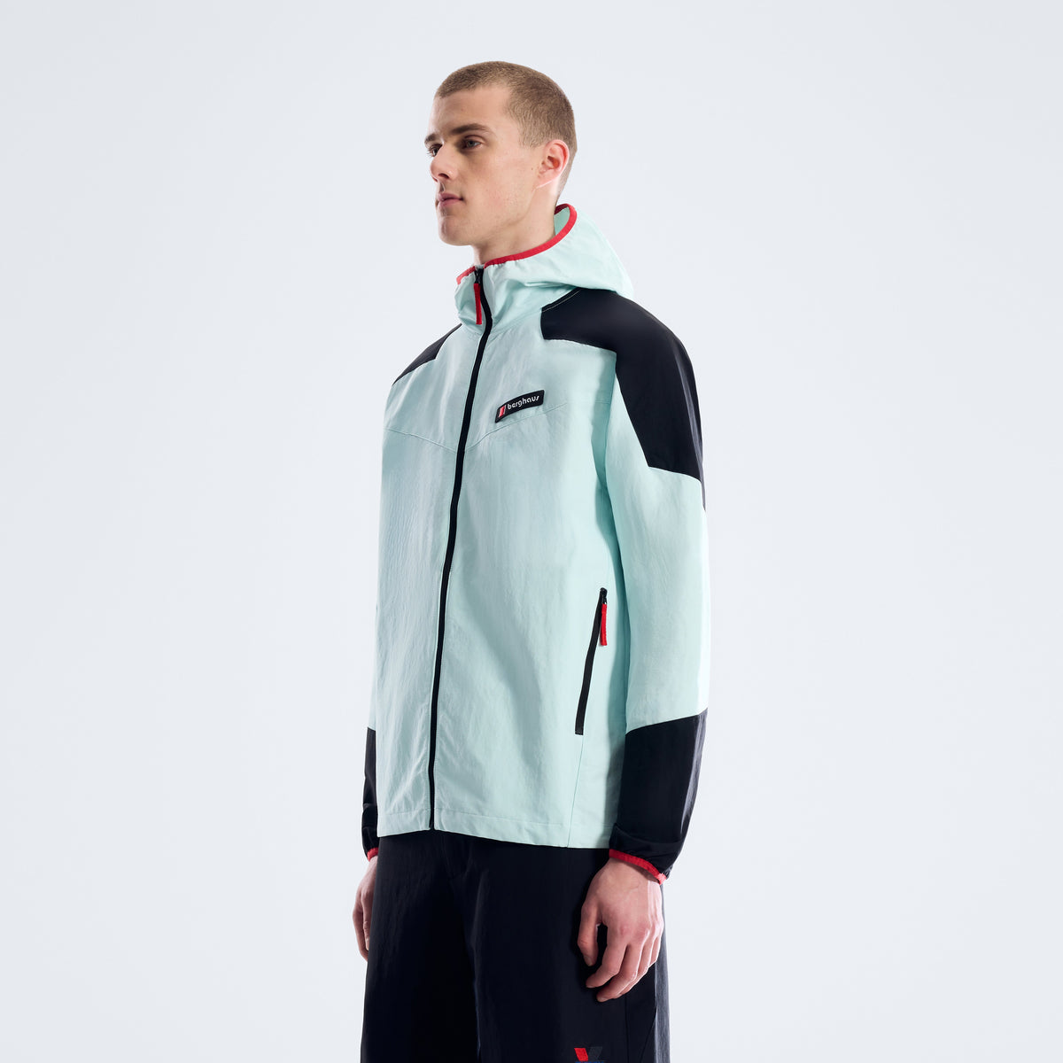 Men's Kara-SU Windbreaker - Polar/Jet Black