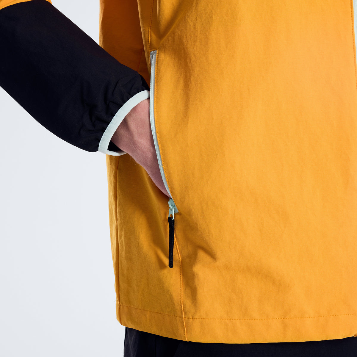 Men's Kara-SU Windbreaker - Tangerine/Jet Black