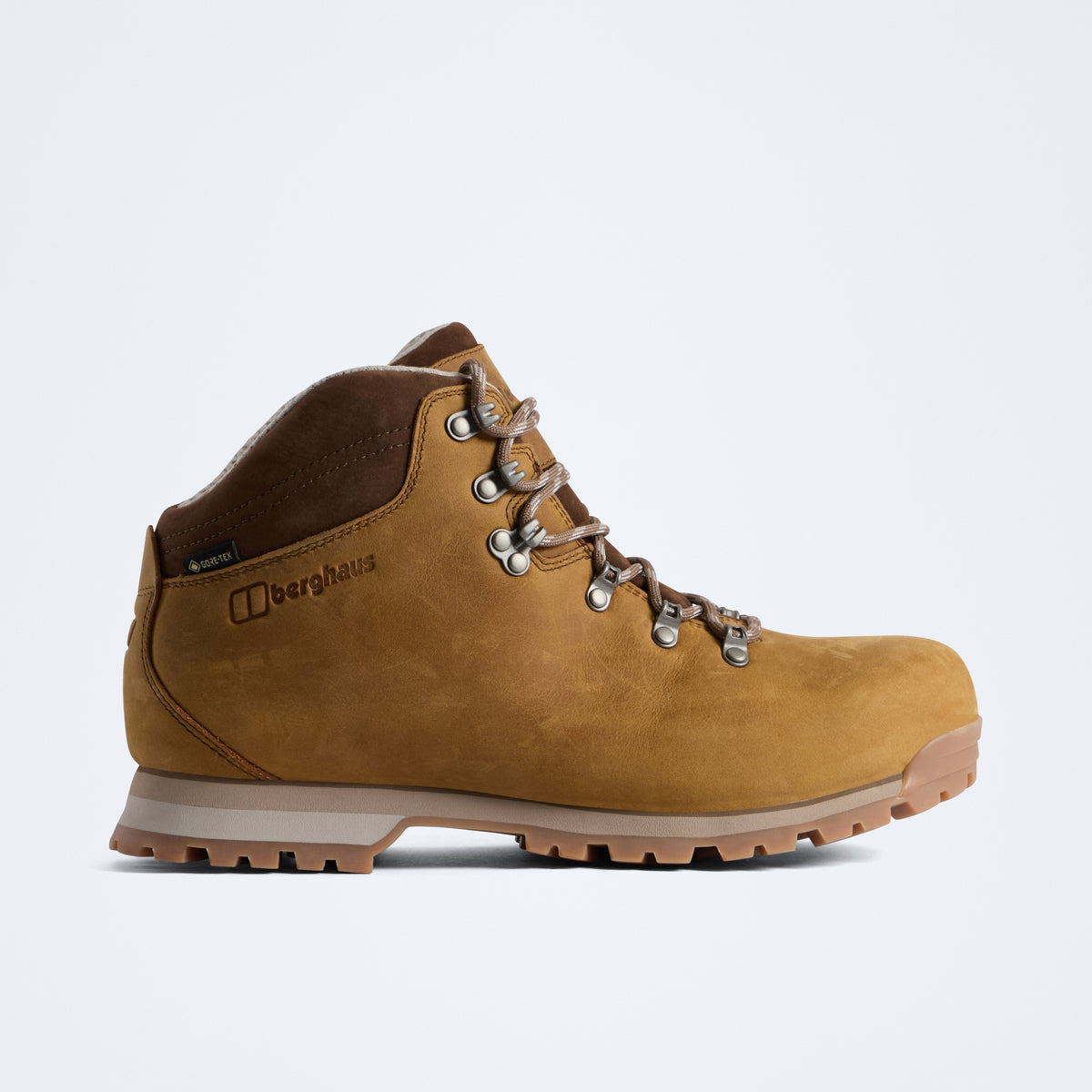 Herren-Wanderstiefel Hillwalker Gore-Tex – Hellbraun/Schwarz